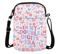 AATOP In My Double Digits Crossbody Bag 10th Birthday Gift 10 Years Old Birthday Ten Birthday Purse Wallet Party Bag (DIGITS 3cb)