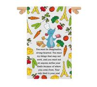 AATOP Rat Kitchen Towel Cartoon Movie Fans Gift Little Chef Tea Dish Towel Your Only Limit Is Your Soul (You must be imaginative 2U)