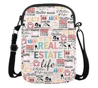 AATOP Realtor Crossbody Bag Real Estate Life Gift Real Estate Crossbody Bag Realtor Appreciation Gift Realtor Marketing Wallet Bag (REAL ESTATE 3cb)