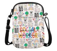 AATOP Social Worker Crossbody Bag School Social Worker Gift Thank You Gift Graduation Gift Advocate Support Empower Zipper Pouch (SOCIAL WORKER CROSSBODY BAG3cb)