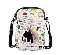AATOP Tv Show Crossbody Bag Omens Lover Gift Omens Tv Show Fans Gift Tv Show Gift For Women Omens Tv Show Shoulder Bag (I didn't really fall 1cb)