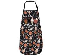 AATOP Yes I Really Do Need All These Chicken Kitchen Apron for Chicken Lovers Hen Farmer Gift Chickens Cooking Baking Apron (Chickens apron3)