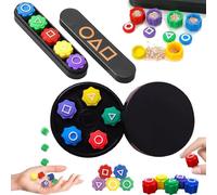 Aatpuss Gonggi Game Set, Korean Game - Stones Game, Traditional Korean Stone Catching Game with 10 Stones + Box, Gonggi Korean Playset for Party, Children, Adults, Pack of 2