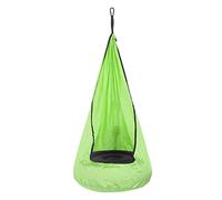 Aatraay 210T Wrinkled Nylon Taffta Pod Swing Seat, Breathable Skin Friendly Hammock Chair for Adults and Kids, with Sturdy Air Cushion for Indoor Outdoor Use (Fruit green)