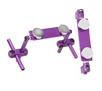 Aatraay Aluminum Magnetic Mounting Bracket, Lightweight Adjustable Shell Body Mount for 1/10 RC Car with Strong Magnets, Gaskets and Screws, for S XI CS 416 417 T3 (Purple)