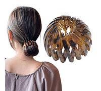 Aatraay Bird Shaped Hair, Vintage Geometric Hair Loops Ponytail Holder with Adjustable Teeth for Women Girls, 3pcs for Weddings Parties (1PCS Big Red) (1PCS (Green Coffee))