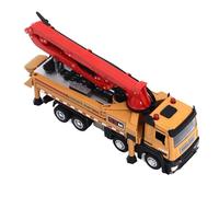 Aatraay Concrete Pump Truck Toy, Realistic Construction Vehicle Model with Pumping Function for Kids, Made of Plastic and Alloy