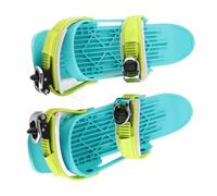 Aatraay Mini Ski Skates, Adjustable Ski Shoes for Snowboarding with Durable Nylon and Metal Buckle, for Adults Winter Sports Downhill Slopes Ice Skating (Colorful)