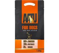 AATU 80/20 Dry Dog Food, Chicken, High Protein, Grain Free Recipe, No Artificial Ingredients, 1.5 kg, transparent