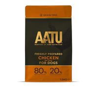 AATU 80/20 Dry Dog Food, Chicken, High Protein, Grain Free Recipe, No Artificial Ingredients, 1.5 kg, transparent