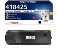 aauot 418425 Waste Toner Box Replacement for Ricoh IM C2000 C2500 C2510 C3000 C3010 C3500 Printers, 100000 Pages,Black-1 pack