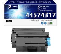 aauot 44574317 Drum Unit with New Chip | Replacement for OKI ES5112 ES4132 ES4172 ES4172LP ES4192 ES5162 ES5162 LPMFP Printer ,Black-2 pack