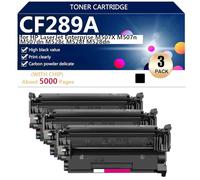 aauot CF289A High Capacity Toner Cartridges Compatible for HP LaserJet Enterprise M507X M507n M507dn M528c M528f M528dn Printers, Various Specifications Available,3*Black