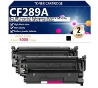 aauot CF289A Toner Cartridges Compatible for HP LaserJet Enterprise M507X M507n M507dn M528c M528f M528dn Printers, Clear Printing, High Yield 5000 Pages,2*Black