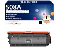 aauot High Yield 508A Toner Cartridge Compatible Replacement [WITH Chip] for HP Color LaserJet Enterprise M553n 553X 553dn M552dn M577dn M577f M577z Printers, 6000 Pages,Black