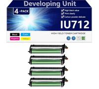 aauot High Yield IU712 Developing Unit Drum Unit Replacement for Konica Minolta Bizhub C659 C759 Printers, Clear and Durable,BCMY-1 pack