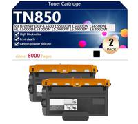aauot High Yield TN850 Toner Cartridge | Replacement Toner Cartridge for Brother DCP-L5500 L5500DN L5600DN L5650DN HL-L5000D Printer,Black-2 pack