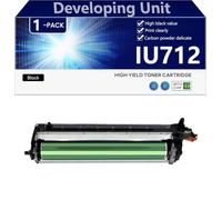 aauot IU712 Hight Capacity Developing Unit Replacement for Konica Minolta Bizhub C659 C759 Printer, High-Definition Printing, 120000 Pages,Black-1 pack