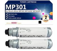 aauot MP301 Toner Cartridges Compatible for Ricoh Aficio MP301 MP310SF MP301PF Printer, High Yield 8000 Pages,Black-2 pack