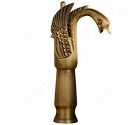 AAureolo Modern Antique Copper Swan Shape Bathroom Faucet, Single Lever to Adjust Water Flow Size/Hot and Cold, Single Hole, Retro and Elegant, Bathroom Vanity, Basin, Bathtub, Kitchen Sink Faucet.