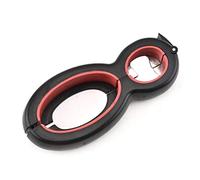 AAVBR Bottle Opener 6 In 1 Screw Cap Manual Gadget Household Portable Wrench Jam Twist Gripper Easy Open Kitchen Supplies Multi-functional Bar Tool(Dark+Red)