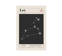 AAVEDA Constellation Leo Canvas Poster Wall Art Decor Print Picture Paintings for Living Room Bedroom Decoration Unframe-style 12x18inch(30x45cm)
