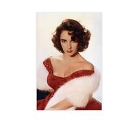 AAVEDA Elizabeth Taylor 1 Canvas Poster Wall Art Decor Print Picture Paintings for Living Room Bedroom Decoration Unframe-style 12x18inch(30x45cm)