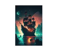 AAVEDA Game Sea of thieves 11 Canvas Poster Bedroom Decor Sports Landscape Office Room Decor Gift Unframe-style 12x18inch(30x45cm)
