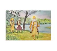 AAVEDA Guru Nanak Dev 7 Canvas Poster Bedroom Decor Sports Landscape Office Room Decor Gift Unframe-style 12x18inch(30x45cm)