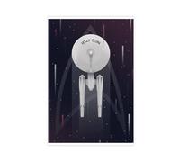 AAVEDA USS Enterprise 7 Canvas Poster Wall Art Decor Print Picture Paintings for Living Room Bedroom Decoration Unframe-style 12x18inch(30x45cm)