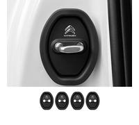 AAWEI 4pcs Car Door Lock Cover for Citroën C2 2003-2009,Soft Silicone Latch Protector,Waterproof Anti-Rust Guard Cap,Black Interior Accessories