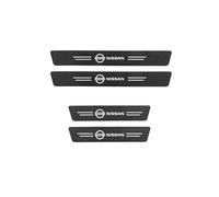 AAWEI 4pcs Car Door Sill Protector for Nissan Primera 1990-2007,Welcome Pedal Scuff Guard Non-Slip Auto Styling Decoration Accessory,4 Pcs Carbon Fiber Car Door Sill Protector