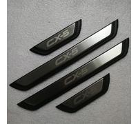 AAWEI Door Sill Scuff Plates for Mazda CX-5 CX5 2017-2024,Stainless Steel Kick Guard Protector,Anti Scratch Threshold Bar,Self Adhesive Car Trim 4pcs,A