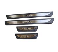 AAWEI Door Sill Scuff Plates for Nissan X-Trail 2022-2024,Stainless Steel Kick Guard Protector,Anti Scratch Threshold Bar,Self Adhesive Car Trim 4pcs,A