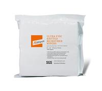 AAwipes Cleanroom Microfiber Wipes Knitted Superfine 6"x6" (100 Counts/Bag, 180gsm, Polyester-Polyamide) Lint Free Cloths for Fiber Optics, Ultrasonic Sealed Edge, Class 100 Cloths (MC18006)