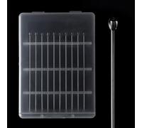 AAwipes ESD Lens Wiping Sticks |2.3 mm Round Head, 10 Packs Transparent, Medium Viscosity| Sticky Pen Silicone Dust Rods for Camera Sensors, LCD, Semiconductors, PCB, SMT & Watches etc. (GST-SS-10)