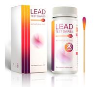 AAwipes Lead Test Kit 30-Second Results, 2025 Lead Testing Swabs for Dishes, Paint, Toys, Jewelry, Metal, Ceramics, Wood. Just Dip in Vinegar to Use (30)