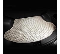 AAXgy Car Boot Liner for Opel Adam 2012-2019 Adam, Waterproof Quilted Leather Trunk Mat, Non-Slip Heavy Duty Cargo Liner, Durable All-Weather Rear Boot Protector, Easy Clean,E-Beige