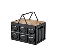 AAXgy Car Boot Organiser for MG 6 2009-2016, Foldable Storage Box, with Lid, Sturdy Trunk Tidy, Heavy Duty Cargo Organiser, Large Capacity, Multi-compartment Storage,B-M-Black