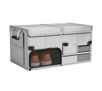 AAXgy Car Boot Organiser for VW Passat 1973-2025 B1 B2 B3 B4 B5 B6 B7 B8 B9, Foldable Storage Box, Multi-compartment Trunk Tidy, Large Capacity Heavy Duty Cargo Bag, Sturdy Car Organiser with Lid