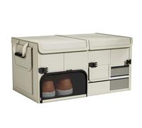 AAXgy Car Boot Organiser for VW Passat 1973-2025 B1 B2 B3 B4 B5 B6 B7 B8 B9, Foldable Storage Box, Multi-compartment Trunk Tidy, Large Capacity Heavy Duty Cargo Bag, Sturdy Car Organiser with Lid