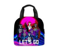Aayahakawa Eat Sleep Gorilla Monkey Tag Lunch Box Cartoon Game Waterproof Insulated Lunch Bag for Boys Reusable Tote Bento for Men Work Office Anime Lunchbag (Type 1, 22 * 13 * 20cm)