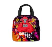Aayahakawa Eat Sleep Gorilla Monkey Tag Lunch Box Cartoon Game Waterproof Insulated Lunch Bag for Boys Reusable Tote Bento for Men Work Office Anime Lunchbag (Type 7, 22 * 13 * 20cm)