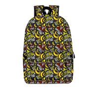Aayahakawa Eat Sleep Gorilla Tag Kids Backpack Student Campus 4 Layer Backpack 16 "Laptop Bag for Boys and Girls Back to School (Type 6, 47 * 28 * 14cm)