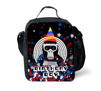 Aayahakawa Gorilla Monkey Tag Lunch Box Cartoon Game Waterproof Insulated Lunch Bag for Boys Reusable Tote Bento for Men Work Office Anime Eat Sleep Gorilla Game LunchBag (Type 12, 26.5x20x11.5cm)