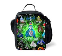Aayahakawa Gorilla Monkey Tag Lunch Box Cartoon Game Waterproof Insulated Lunch Bag for Boys Reusable Tote Bento for Men Work Office Anime Eat Sleep Gorilla Game LunchBag (Type 1, 26.5x20x11.5cm)