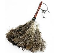 AAYU Premium Professional Feather Duster (36cm) | Feather Moping and Cleaning Accessories | Eco-Friendly Genuine Ostrich Feather Duster with Wooden Handle | Easy to Clean and Reuse