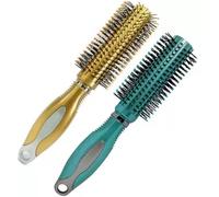 AAYUSH WRAP king with queen Premium Plastic Quality Round Rolling Curling Plastic Comb Medium Hair Brush For Men And Women | pack of 2