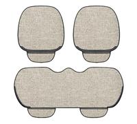 AAZENG Car Seat Cushion for Vauxhall Combo Cargo (D E 2012-2025 2026),Breathable Linen Fabric Seat Protector Non-Slip Front Rear Seat Pad With Storage Pocket Wear-Resistant Interior Accessories