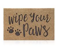 AAZZKANG Dog Door Mats for Home Entrance Outdoor Indoor Wipe Your Paws Mat Large 36"x24" Easy to Clean Front Door Mat with Non Slip Rubber Backing Brown